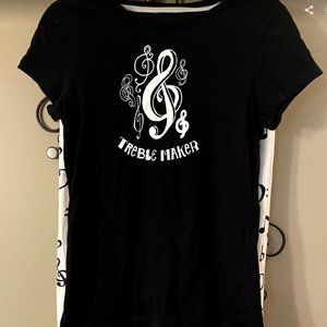 PJs with musical notes on the pants